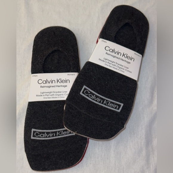 Calvin Klein Accessories - Women's Calvin Klein 3 Pack No Show Heritage Socks- BUNDLE 2 Packs